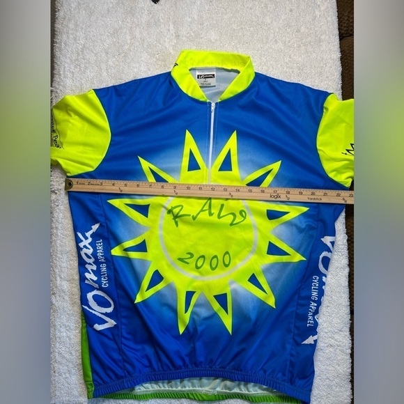 VOmax Men’s Cycling Shirt-Size: XL-100% Polyester-7” Front Zipper-Pre-Owned - Picture 6 of 9